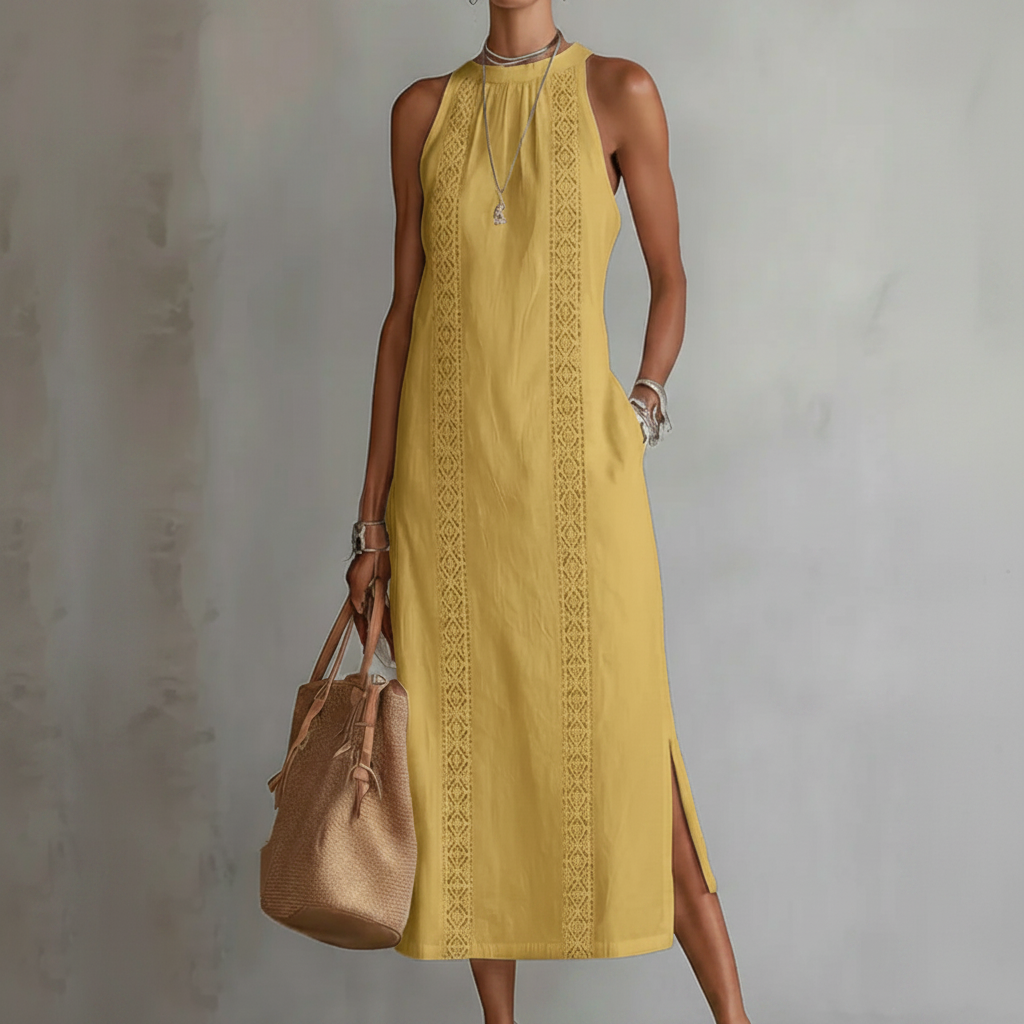 Crespina™ - Linen Midi Dress