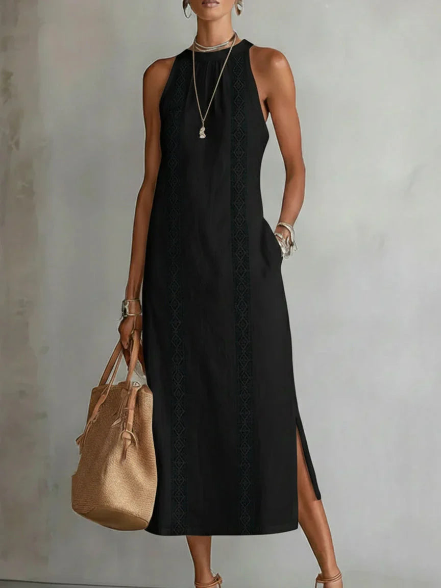 Amarante™ - White Linen Dress