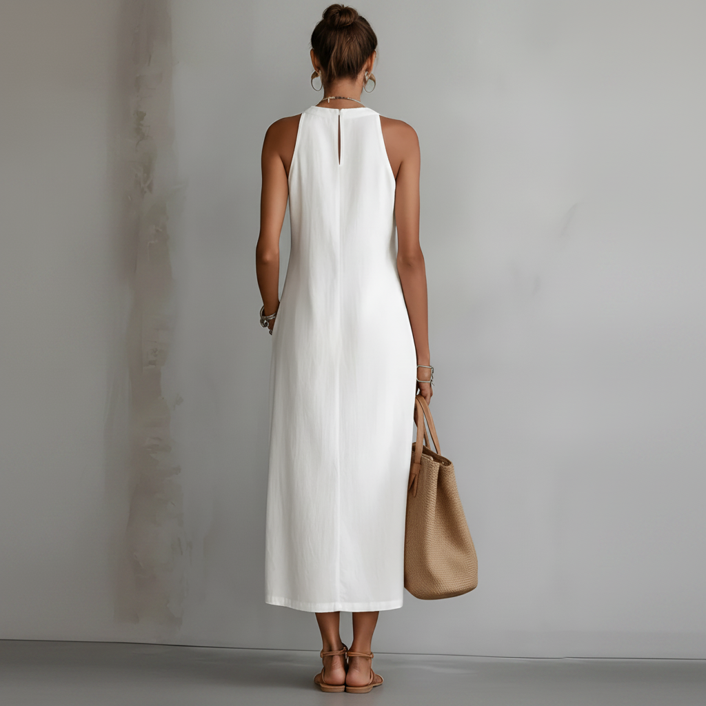 Crespina™ - Linen Midi Dress