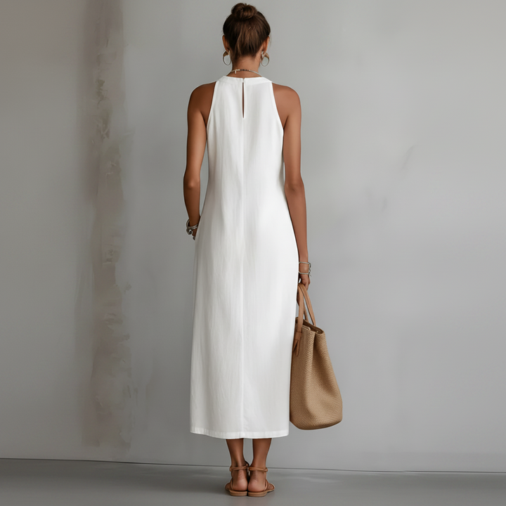 Crespina™ - Linen Midi Dress