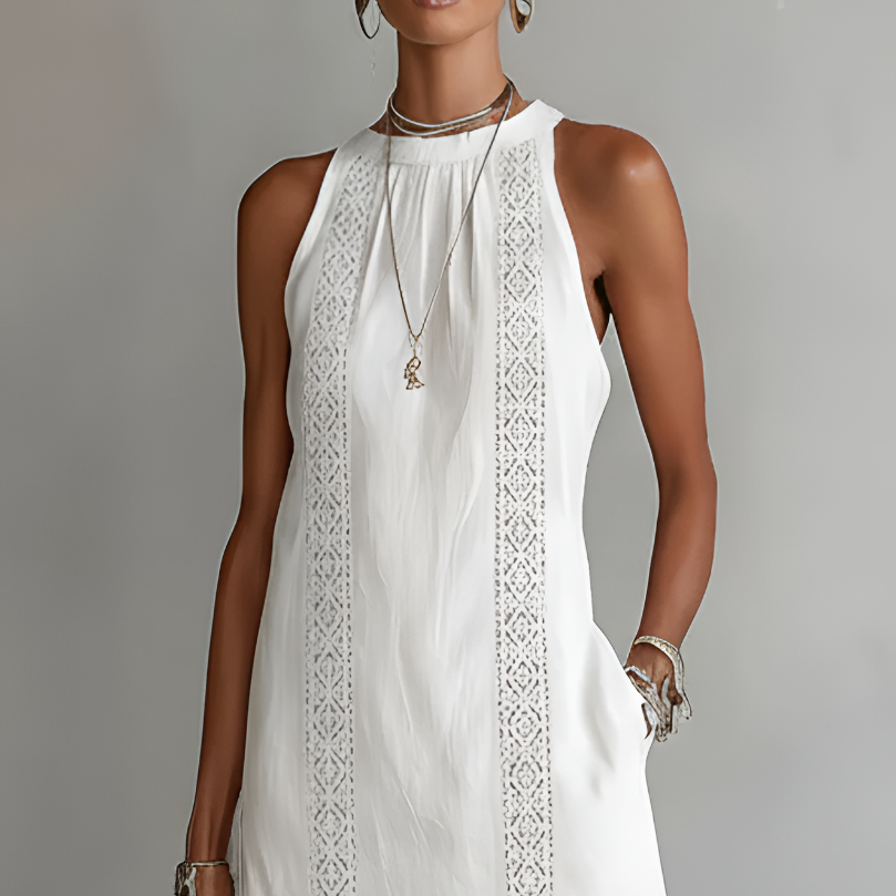 Crespina™ - Linen Midi Dress