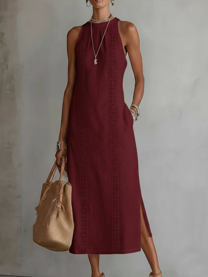 Jimena | Effortless White Lace Maxi Dress