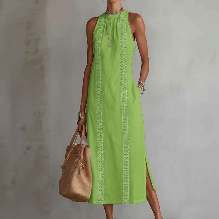 Crespina™ - Linen Midi Dress