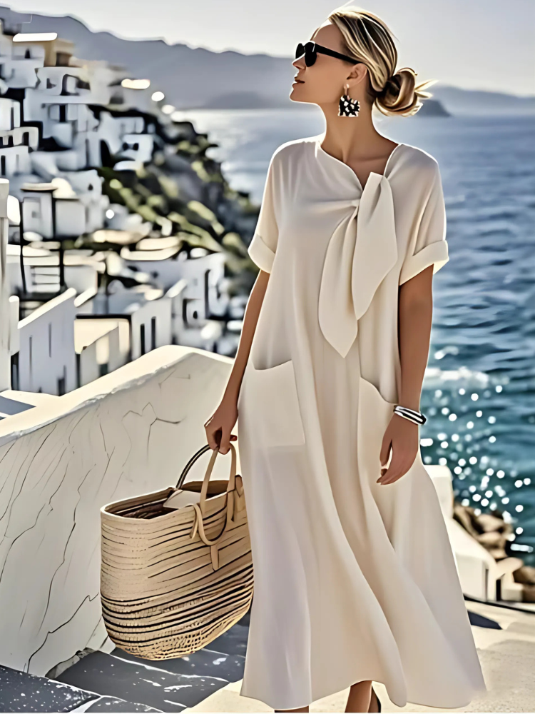 Clairé™ - Loose-Fit Maxi Dress with Pockets