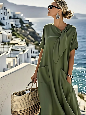 Clairé™ - Loose-Fit Maxi Dress with Pockets