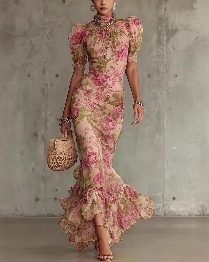 Phaedra™ - Floral Puff Dress