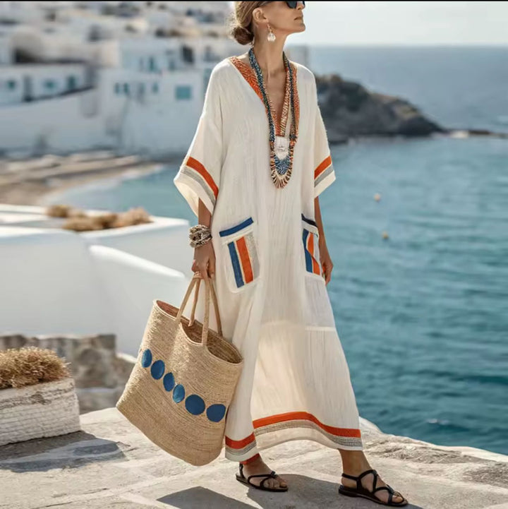 Chic Mary - Stylish Long Beach Dress for a Trendy Summer Look