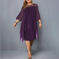 Alma™ - Women's Plus Size Flowing Draped Midi Dress