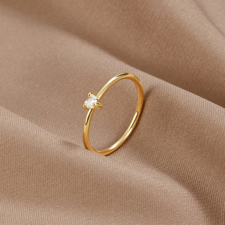 Leonie Polished Gold Band