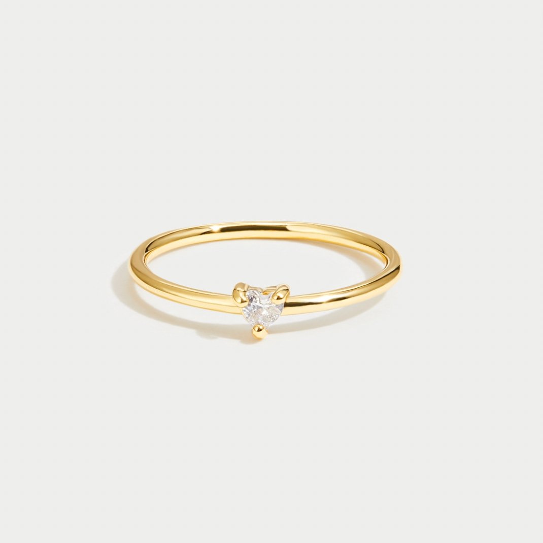 Leonie Polished Gold Band