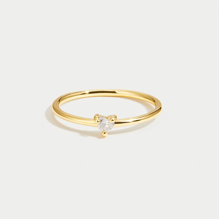 Leonie Polished Gold Band