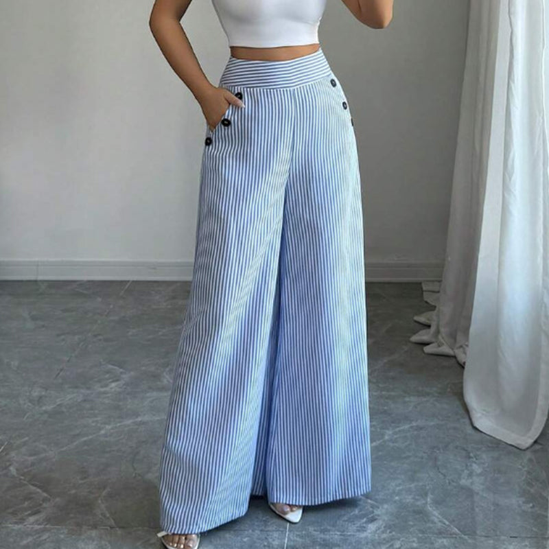 Azalea™ - High-Waisted Loose-Fit Linen Pants