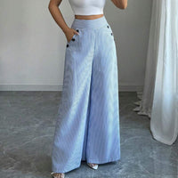Azalea™ - High-Waisted Loose-Fit Linen Pants