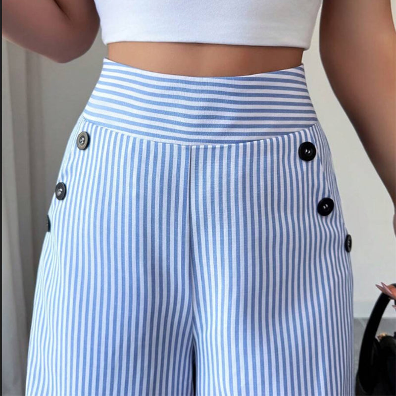 Azalea™ - High-Waisted Loose-Fit Linen Pants
