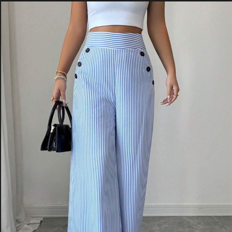 Azalea™ - High-Waisted Loose-Fit Linen Pants