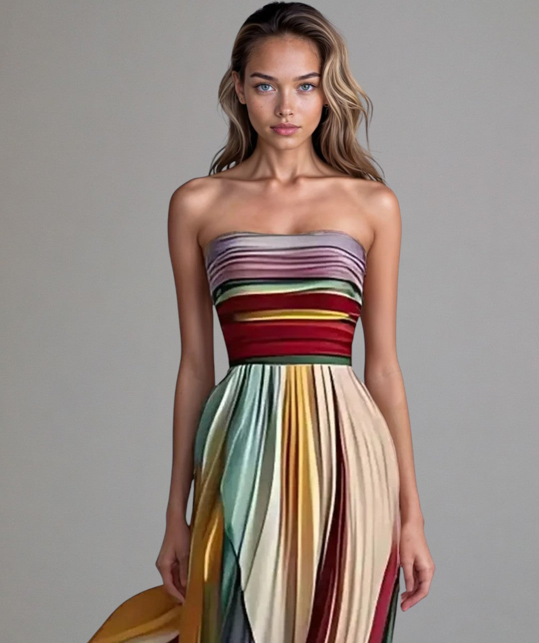 Nicolina™ - Effortless Strapless A-Line Dress