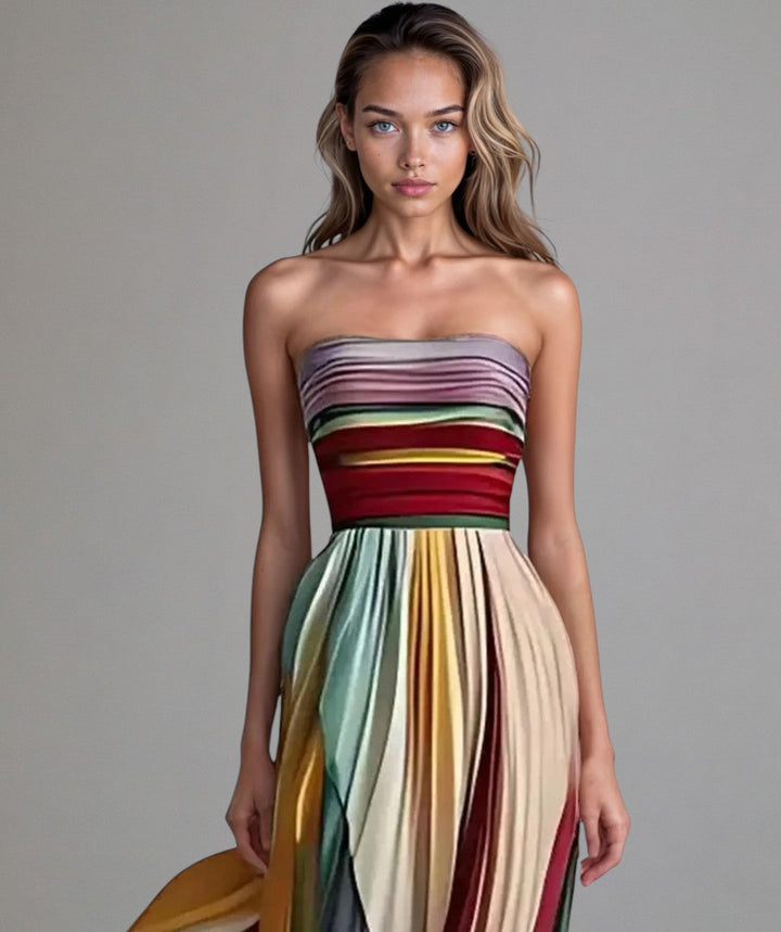 Nicolina™ - Effortless Strapless A-Line Dress