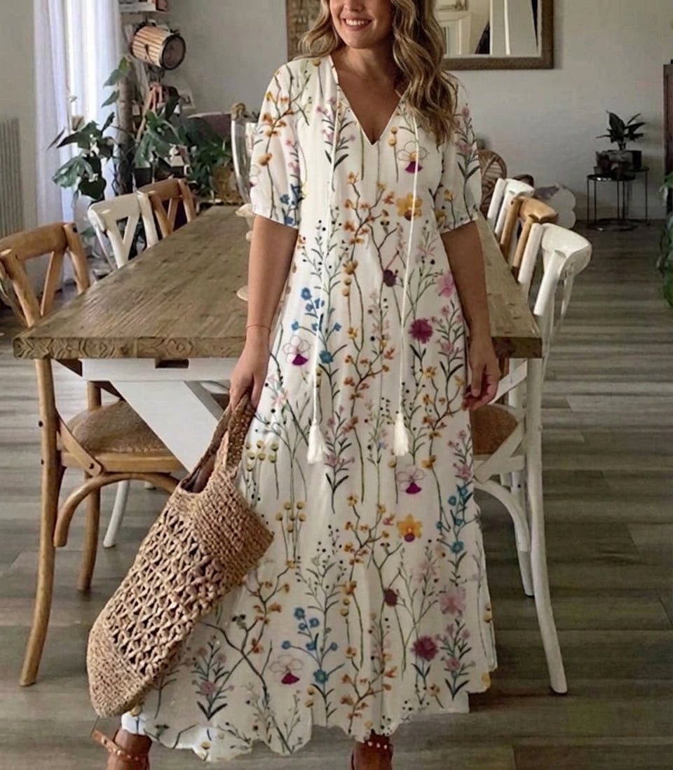 Rosalind – Flowy Boho Maxi Dress with a Comfortable Fit