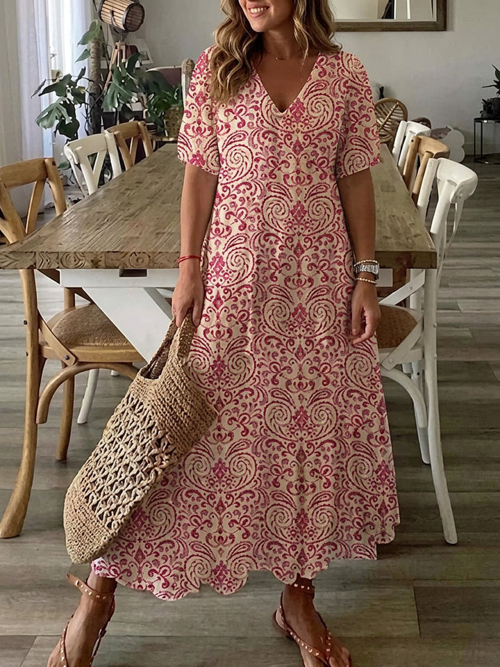 Rosalind – Flowy Boho Maxi Dress with a Comfortable Fit