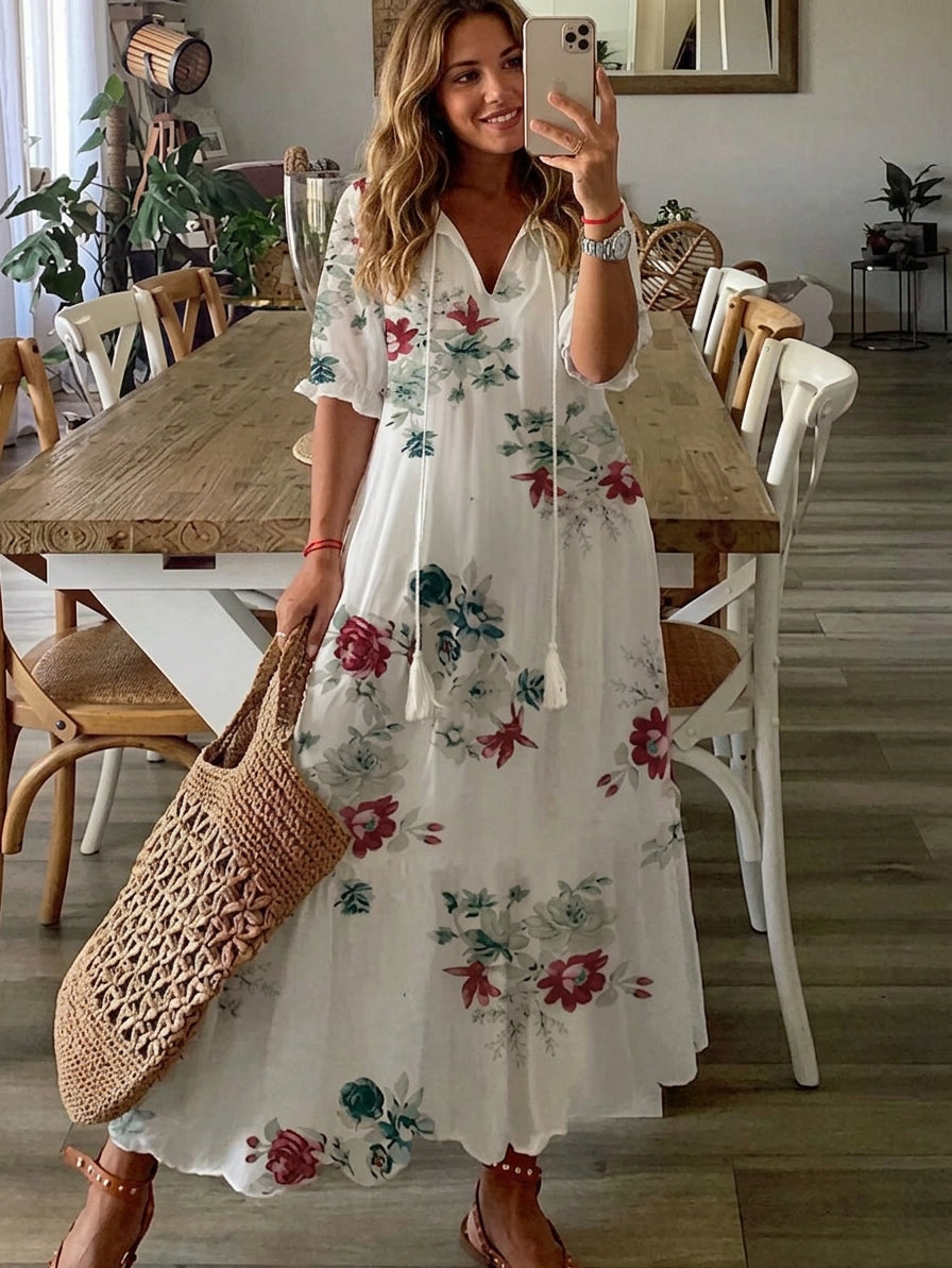 Rosalind – Flowy Boho Maxi Dress with a Comfortable Fit