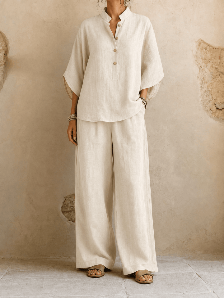 Verona - Batwing Sleeves and Wide-Leg Pants