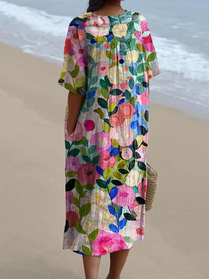 Miranova™ - Floral Garden Print Summer Dress