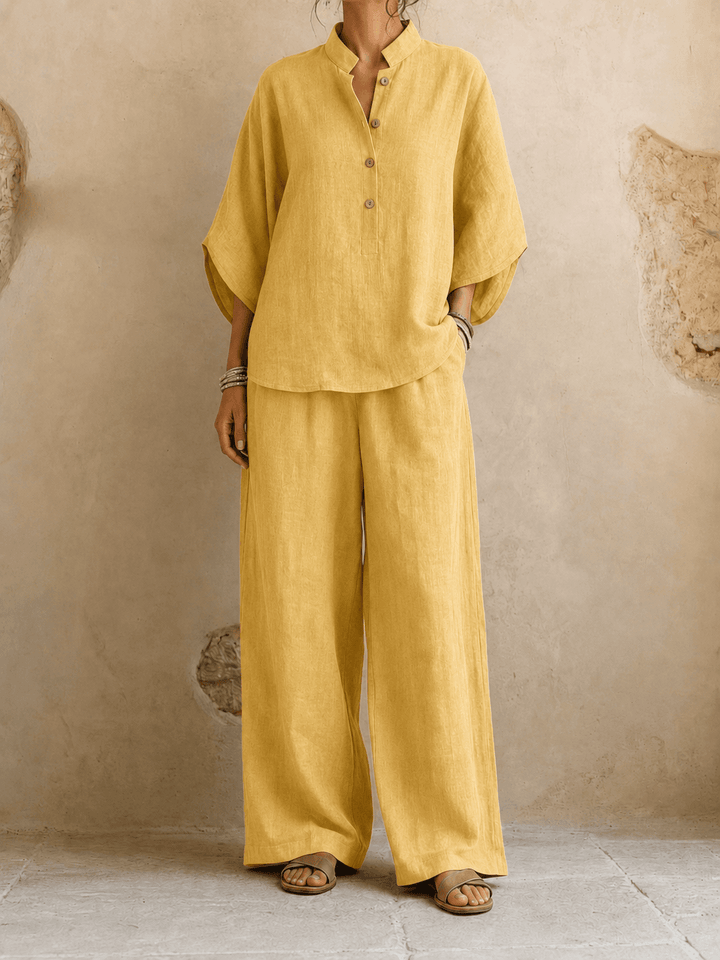 Verona - Batwing Sleeves and Wide-Leg Pants